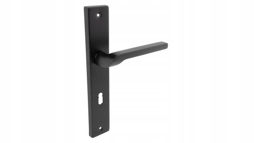 KLAMKA DRZWIOWA ZOYA CZARNA SZYLD PODŁUŻNY WERSJE