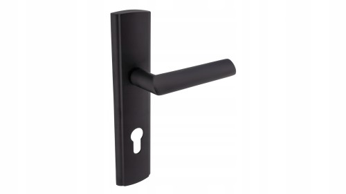 KLAMKA ZEWNĘTRZNA CZARNA MATI ALUBRASS LOFT