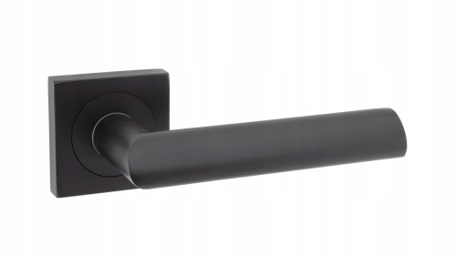 KLAMKA DRZWIOWA MATI CZARNA LOFT ALUBRASS