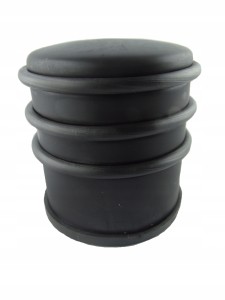 ODBOJNIK CZARNY MATOWY METALOWY WOLNOSTOJĄCY WYSOK