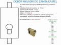 Wkładka połówkowa 51/9 do zamka KASTEL