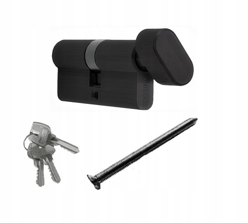 Czarna wkładka do drzwi G30/45 z gałką i kluczami