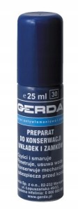 Preparat konserwacji wkładek zamków GERDA 25ml