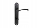 Klamka do drzwi długa KOMETA czarna LOFT 72 do WC