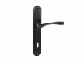 Klamka do drzwi długa KOMETA czarna LOFT 72 klucz