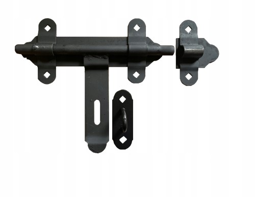 Zasuwa Bramowa 350 Czarna SOLIDNA Ryglowa Garażowa