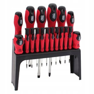 Zestaw wkrętaków na stojaku 18 szt DUŻY torx