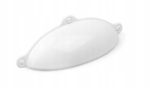 Uchwyt meblowy muszla ,muszlowy BIAŁY RETRO