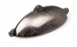 Uchwyt meblowy muszla ,muszlowy ANTYCZNE SREBRO