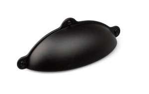 Uchwyt meblowy muszla uchwyt muszlowy czarny RETRO