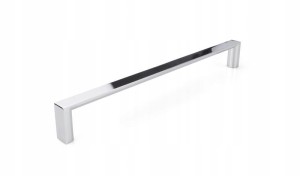 Uchwyt meblowy reling kwadratowy srebrny chrom 160