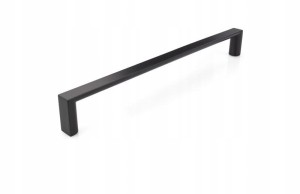 Uchwyt meblowy reling kwadratowy czarny 256 mm