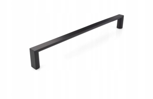 Uchwyt meblowy reling kwadratowy czarny 256 mm