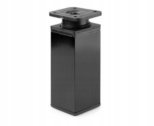 Nóżka meblowa czarna metalowa 10 cm KWADRAT LOFT