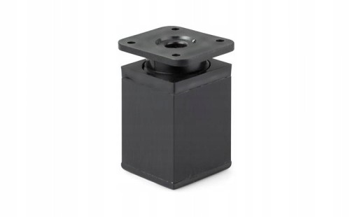 Nóżka meblowa czarna metalowa 6 cm KWADRAT LOFT