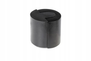 Odbojnik metalowy CZARNY przykręcany WALEC