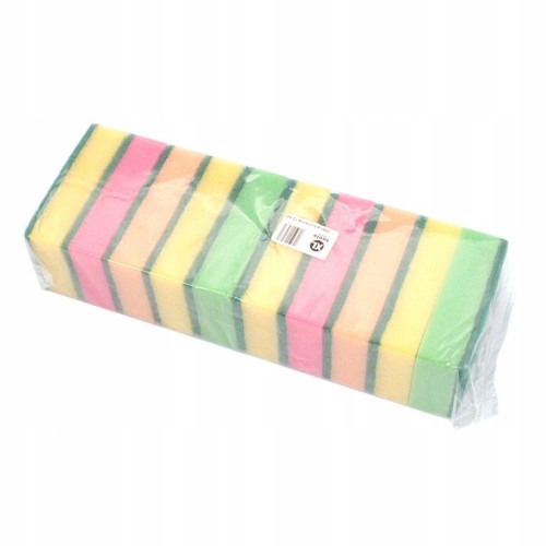 Gąbka kuchenna 10 szt kolory mix 5,5 x7,5 cm