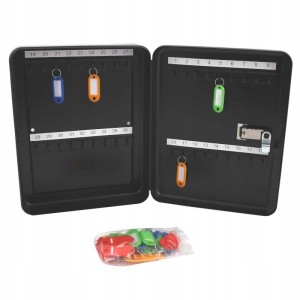 Skrzynka szafka na klucze 36 szt + BRELOCZKI 30