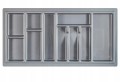 Wkład do szuflady 90 na sztućce 43x83cm Metalik