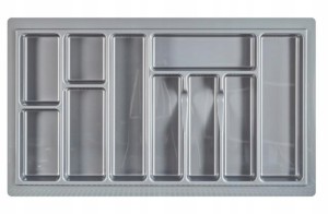 Wkład do szuflady 80 na sztućce 43x73cm Metalik