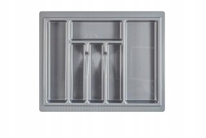 Wkład do szuflady 60 na sztućce 43x53cm Metalik
