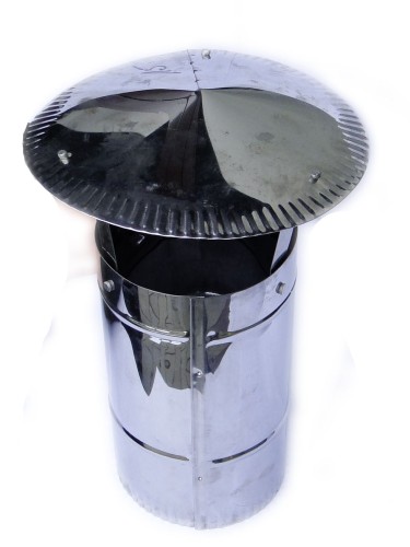 DASZEK KOMINEK WENTYLACYJNY NIERDZEWNY 120 BEZ ROZETY