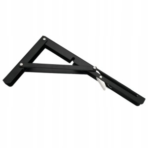 Wspornik Kątownik Składany półkę L400 CZARNY 36kg