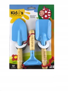 Zestaw narzędzi ogrodowych dla dzieci metalowy 3sz