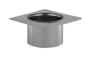 ROZETA NASADA NIERDZEWNA KOMINOWA - 100MM DO RURY