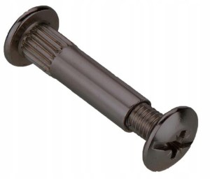 ZŁĄCZE ŚRUBOWE CZARNE M8 do korpusów płyt 10szt