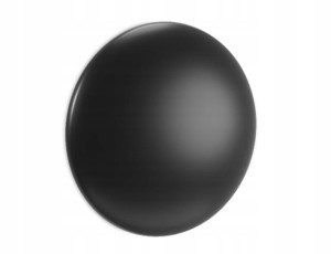Odbojnik czarny okrągły samoprzylepny 4 cm