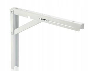 Wspornik Kątownik składany półkę L400 biały 100kg