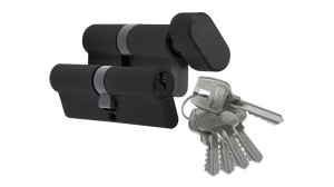 Wkładka czarna komplet w systemie jednego klucza 