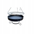 Grill ogrodowy RUSZT trójnóg 60 cm 187 wysoki Czarny