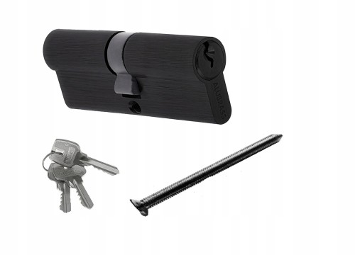 Czarna wkładka do drzwi 30/35 komplet z kluczami